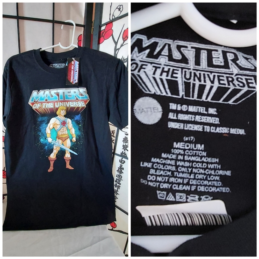 Masters of the Universe Black Graphic T-Shirt